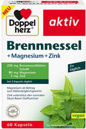 Doppelherz Brennnessel Magnesium Zink Kapseln vegan vegetarisch 60 Stück – Bild 1 von 2