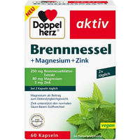 Produktbild von Doppelherz Brennnessel Magnesium Zink Kapseln vegan vegetarisch 60 Stück