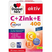 Produktbild von Doppelherz C + Zink + E Depot Tabletten vegan