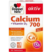 Produktbild von Doppelherz Calcium 700 + Vitamin D3 Tabletten für Frauen, Senioren, Schwangere und Stillende