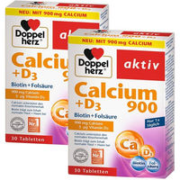 Produktbild von Doppelherz Calcium 900 + D3 Tabletten mit Carbonat für Frauen, Senioren sowie Schwangere und Stillende 60 Stück