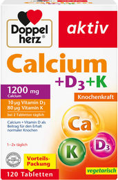 Doppelherz Calcium + D3 + K Tabletten 120 Stück – Bild 1 von 1