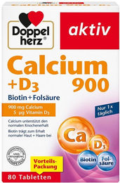 Doppelherz Calcium + D3 Tabletten 80 Stück – Bild 1 von 2