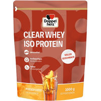 Produktbild von Doppelherz CLEAR WHEY ISO PROTEIN Molkenproteinisolat Pulver Pfirsich-Eistee Geschmack 1000 g