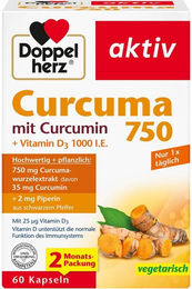 Doppelherz Curcuma 750 Kapseln 60 Stück – Bild 1 von 1