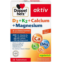 Produktbild von Doppelherz D3 K2 Calcium Magnesium Tabletten für Erwachsene 30 Stück