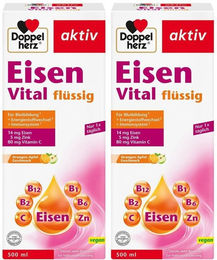 Doppelherz Eisen Vital mit Eisen-Gluconat, flüssig, vegetarisch, für Schwangere, Stillende und Senioren – Bild 1 von 2