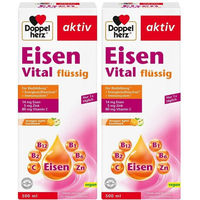 Produktbild von Doppelherz Eisen Vital mit Eisen-Gluconat, flüssig, vegetarisch, für Schwangere, Stillende und Senioren