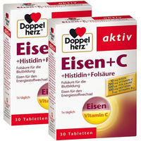 Produktbild von Doppelherz Eisen + Vitamin C + Histidin Tabletten 60 Stück