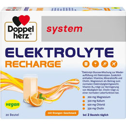 Doppelherz Elektrolyte Recharge Pulver Orange für Sportler 20 Beutel – Bild 1 von 2