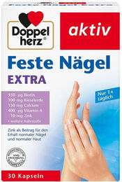 Doppelherz Feste Nägel Extra Kapseln mit Zink, Biotin und Selen, 30 Stück – Bild 1 von 2