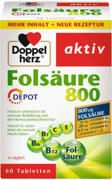 Doppelherz Folsäure 800 Depot Tabletten 60 Stück – Bild 1 von 1