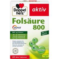 Produktbild von Doppelherz Folsäure 800 Depot Tabletten 60 Stück