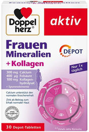 Doppelherz Frauen Mineralien und Kollagen Depot Tabletten 30 Stück – Bild 1 von 2