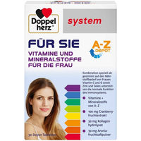 Produktbild von Doppelherz Für Sie system Tabletten Beauty-Kollagen-Kombi für Frauen 30 Stück