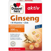 Produktbild von Doppelherz Ginseng 250 mit B-Vitaminen und Zink Kapseln 30 Stück