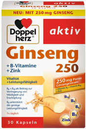 Doppelherz Ginseng 250 mit B-Vitaminen und Zink Kapseln 30 Stück – Bild 1 von 1
