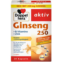 Produktbild von Doppelherz Ginseng 250 mit B-Vitaminen und Zink Kapseln 30 Stück