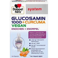 Produktbild von Doppelherz Glucosamin 1000 + Curcuma Vegan Kapseln