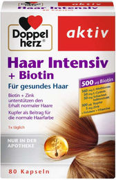 Doppelherz Haar Intensiv Biotin-Komplex Kapseln für Erwachsene 80 Stück – Bild 1 von 2