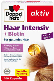 Doppelherz Haar Intensiv Kapseln mit Zink, Biotin und Selen 100 Stück – Bild 1 von 3