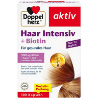 Produktbild von Doppelherz Haar Intensiv Kapseln mit Zink, Biotin und Selen 100 Stück
