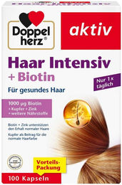 Doppelherz Haar Intensiv Kapseln mit Zink, Biotin und Selen 100 Stück – Bild 1 von 1