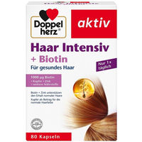 Produktbild von Doppelherz Haar Intensiv Kapseln mit Zink, Biotin und Selen