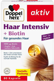 Doppelherz Haar Intensiv Kapseln mit Zink, Biotin und Selen 80 Stück – Bild 1 von 3