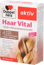 Doppelherz Haar Vital Zink Biotin Selen Kapseln 30 Stück für Erwachsene – Bild 1 von 2