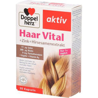 Produktbild von Doppelherz Haar Vital Zink Biotin Selen Kapseln 30 Stück für Erwachsene