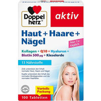 Produktbild von Doppelherz Haut Haare Nägel Tabletten mit Beauty-Kollagen-Kombi 100 Stück