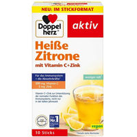 Produktbild von Doppelherz Heisse Zitrone Pulver mit Vitamin C und Ascorbinsäure
