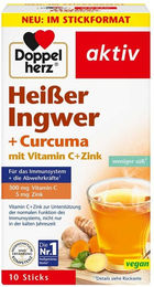 Doppelherz Heißer Ingwer und Curcuma Sticks vegan glutenfrei laktosefrei – Bild 1 von 1