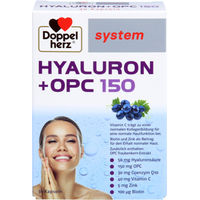Produktbild von Doppelherz Hyaluron + OPC Beauty-Kollagen-Kombi Kapseln 30 Stück