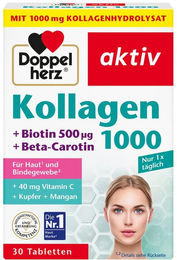 Doppelherz Kollagen 1000 Tabletten mit Biotin 30 Stück – Bild 1 von 2