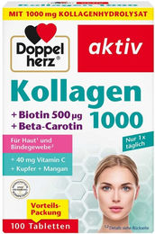 Doppelherz Kollagen 1000 Tabletten mit Rinderkollagen – Bild 1 von 2