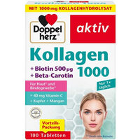 Produktbild von Doppelherz Kollagen 1000 Tabletten mit Rinderkollagen