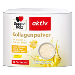 Doppelherz Kollagenpulver mit Vitamin C Zink und Biotin 300g – Bild 1 von 5