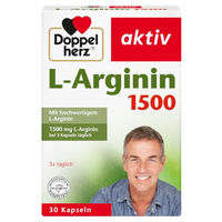 Produktbild von Doppelherz L-Arginin 1500 Kapseln glutenfrei und laktosefrei 30 Stück