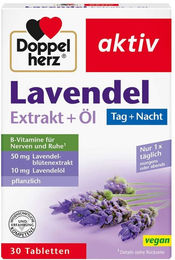 Doppelherz Lavendel Extrakt und Öl Tabletten vegan 30 Stück – Bild 1 von 1