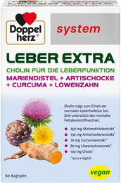 Doppelherz Leber Extra System Kapseln vegan 60 Stück – Bild 1 von 3