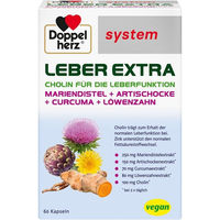 Produktbild von Doppelherz Leber Extra System Kapseln vegan 60 Stück