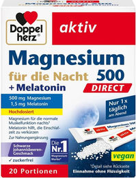 Doppelherz Mag.500 für die Nacht mit Melatonin Sticks 20 Stück – Bild 1 von 1