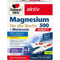 Produktbild von Doppelherz Mag.500 für die Nacht mit Melatonin Sticks 20 Stück