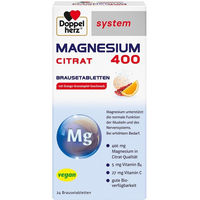 Produktbild von Doppelherz Magnesium 400 Citrat Brausetabletten 24 Stück
