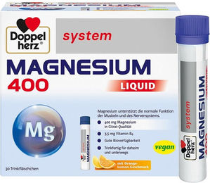 Doppelherz Magnesium 400 Citrat Liquid System Trinkampullen für Erwachsene 30 Stück – Bild 1 von 2