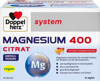Doppelherz Magnesium 400 Citrat Pulver 60 Stück – Bild 1 von 3