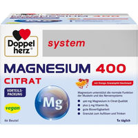 Produktbild von Doppelherz Magnesium 400 Citrat Pulver 60 Stück
