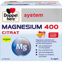 Produktbild von Doppelherz Magnesium 400 Citrat Pulver vegan für Sportler